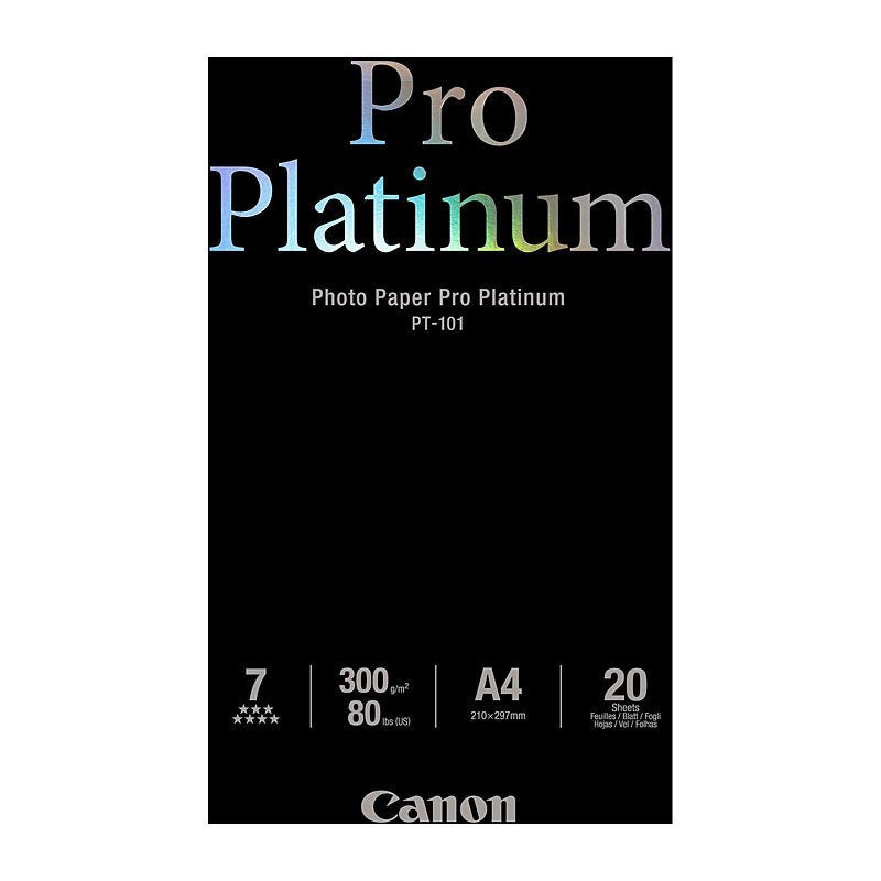 Canon A4 Pro Platinum 20sh - Cartridge West