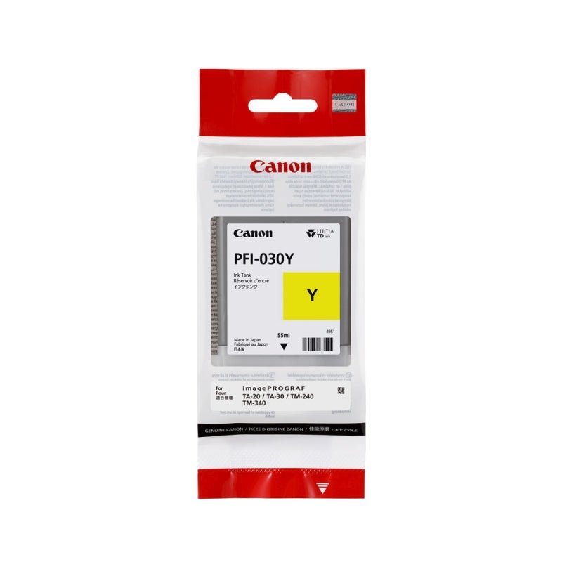 Canon PFI030 Yellow Ink - Cartridge West