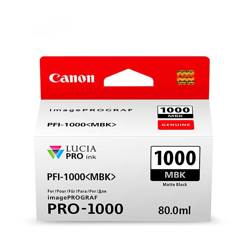 Canon PFI1000 Mat Blk Ink Cart - Cartridge West