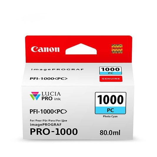 Canon PFI1000 Ph Cyan Ink Cart - Cartridge West