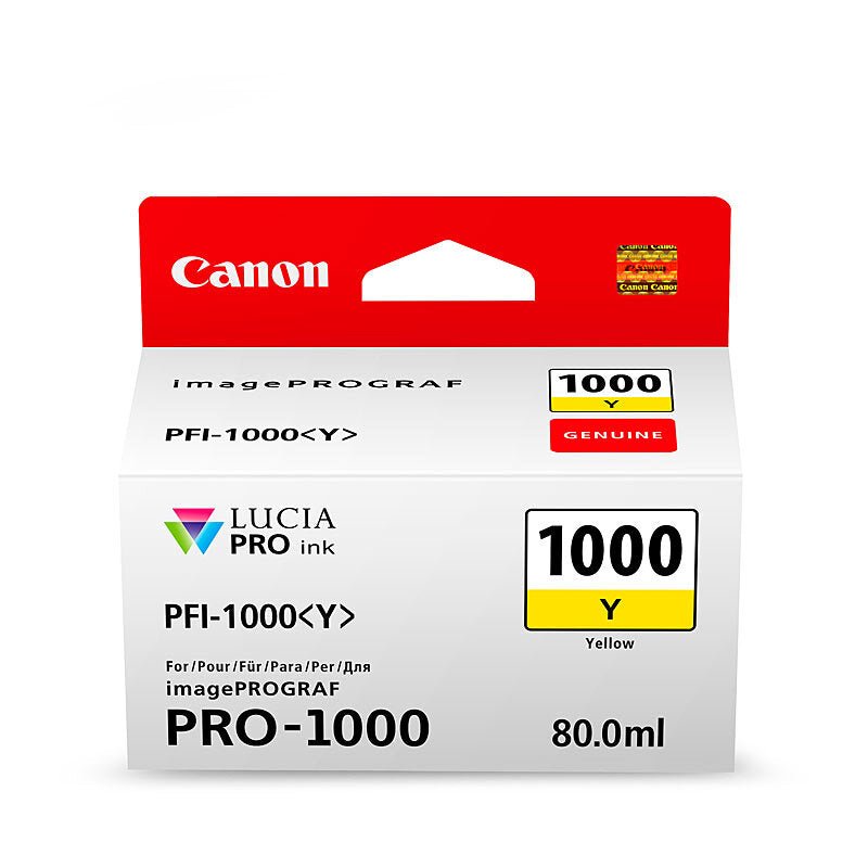 Canon PFI1000 Yellow Ink Cart - Cartridge West