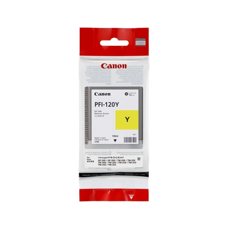 Canon PFI120 Yellow Ink - Cartridge West