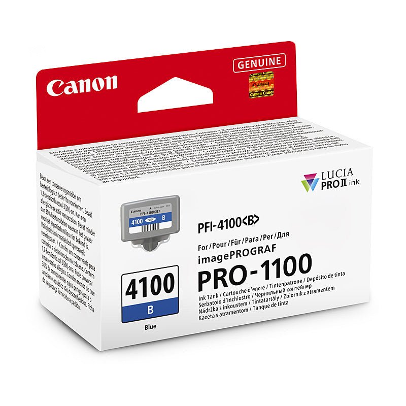 Canon PFI4100 Blue Ink Cart - Cartridge West