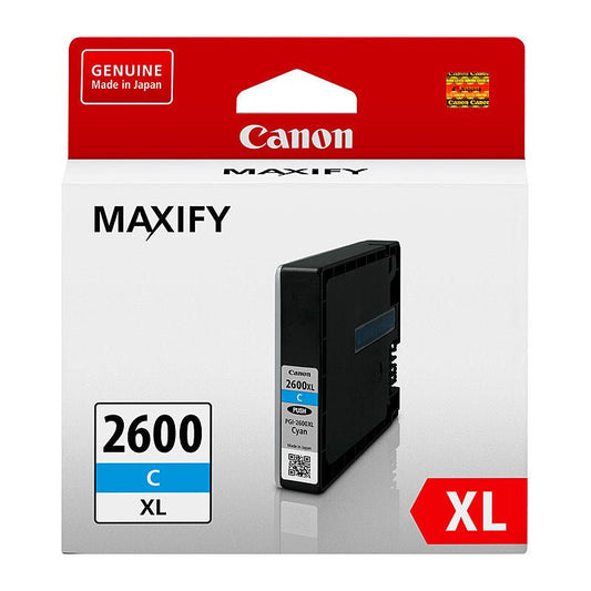 Canon PGI - 2600XL Cyan Ink Cartridge - High Yield MAXIFY Ink - Cartridge West