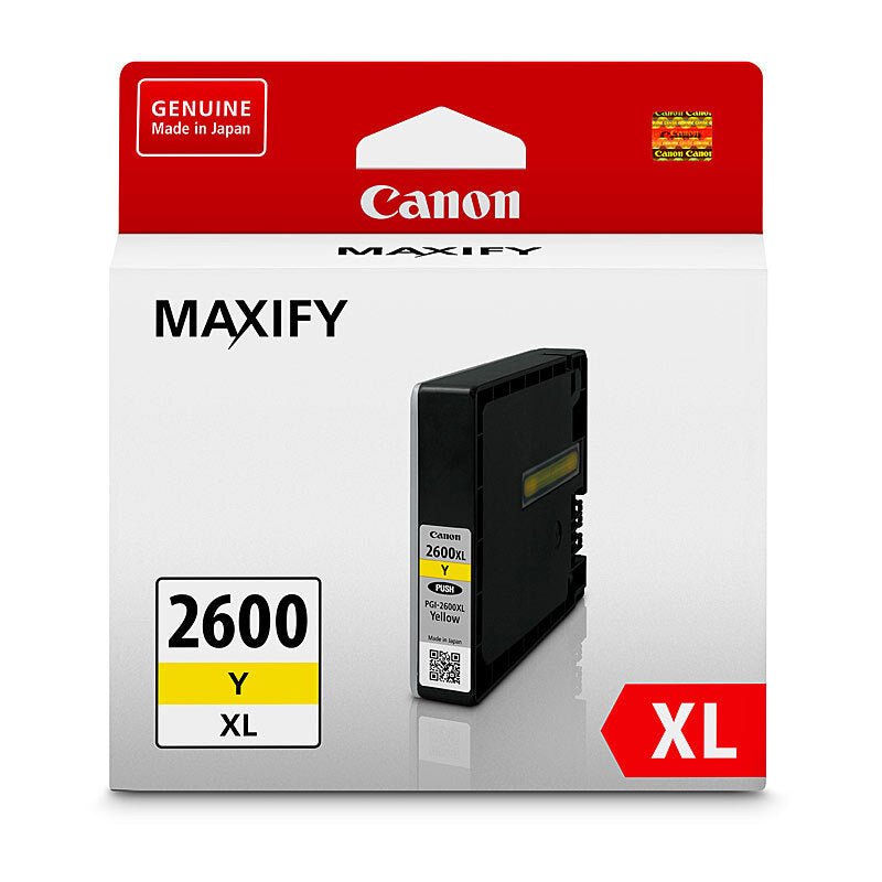 Canon PGI - 2600XL Yellow Ink Cartridge - High Yield MAXIFY Ink - Cartridge West