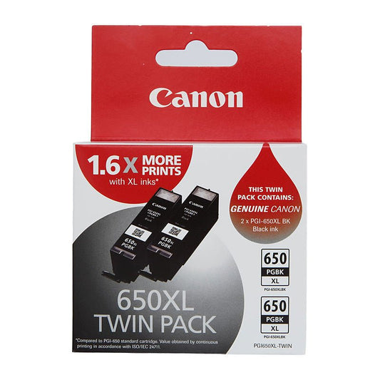 Canon PGI650XL Blk Ink Twin Pk - Cartridge West