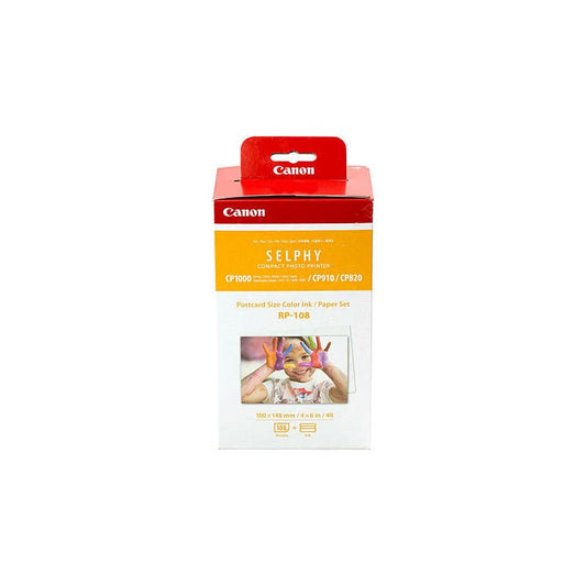 Canon RP - 108 Ink & Paper Pack - 108 Sheets 4x6 Photo Paper & Ink Set - Cartridge West