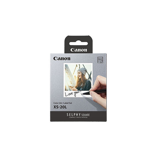 Canon XS - 20L Selphy Square Photo Paper - 20 Sheets Instant Print Paper - Cartridge West