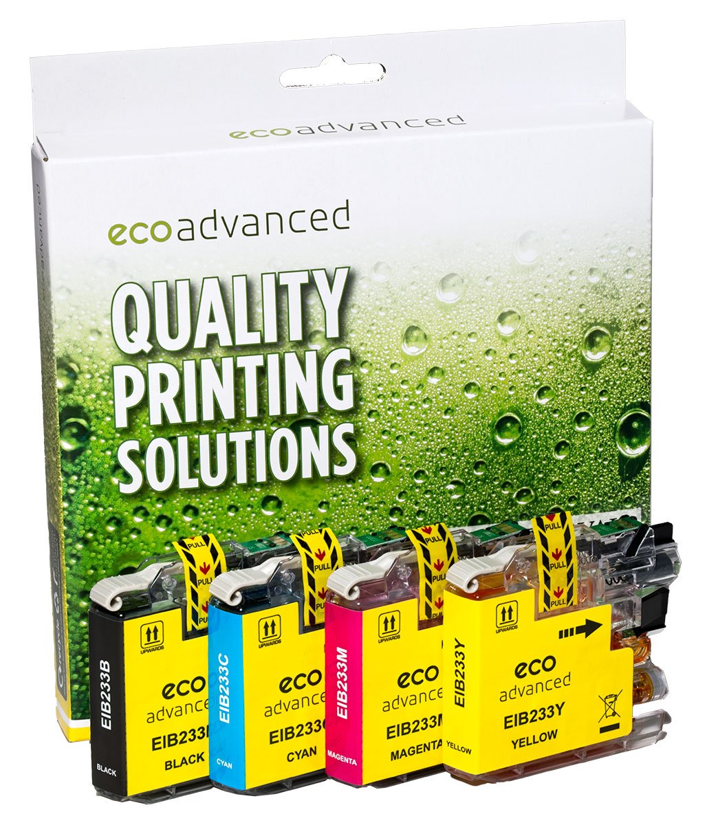 Compatible Brother LC - 233 Value Pack - 4 Ink Cartridge Set (BCMY) - Cartridge West