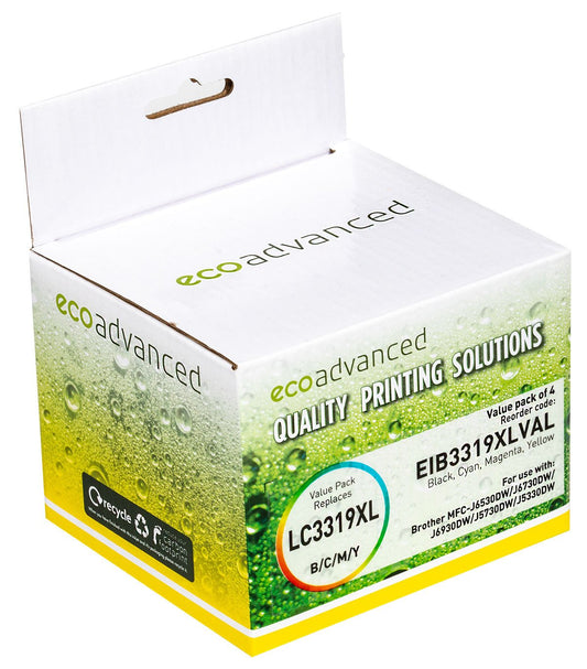Compatible Brother LC - 3319XL Value Pack - 4 Ink Cartridge Set (BCMY) - Cartridge West