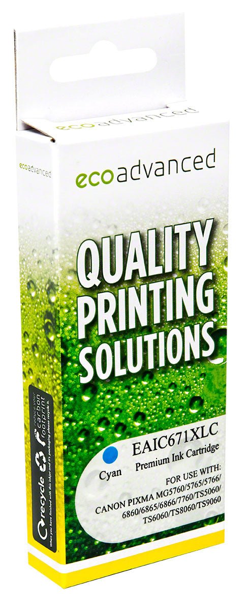 Compatible Canon 671XL Cyan Ink Cartridge - Cartridge West