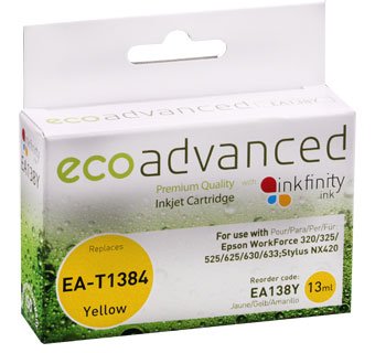 Compatible Epson 138 Yellow Ink Cartridge - Standard Yield Ink - Cartridge West