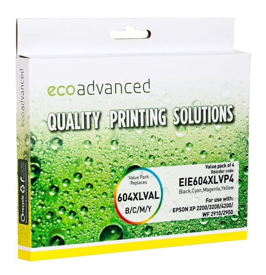 Compatible Epson 604XL Value Pack - 4 Ink Cartridge Set (BCMY) - Cartridge West
