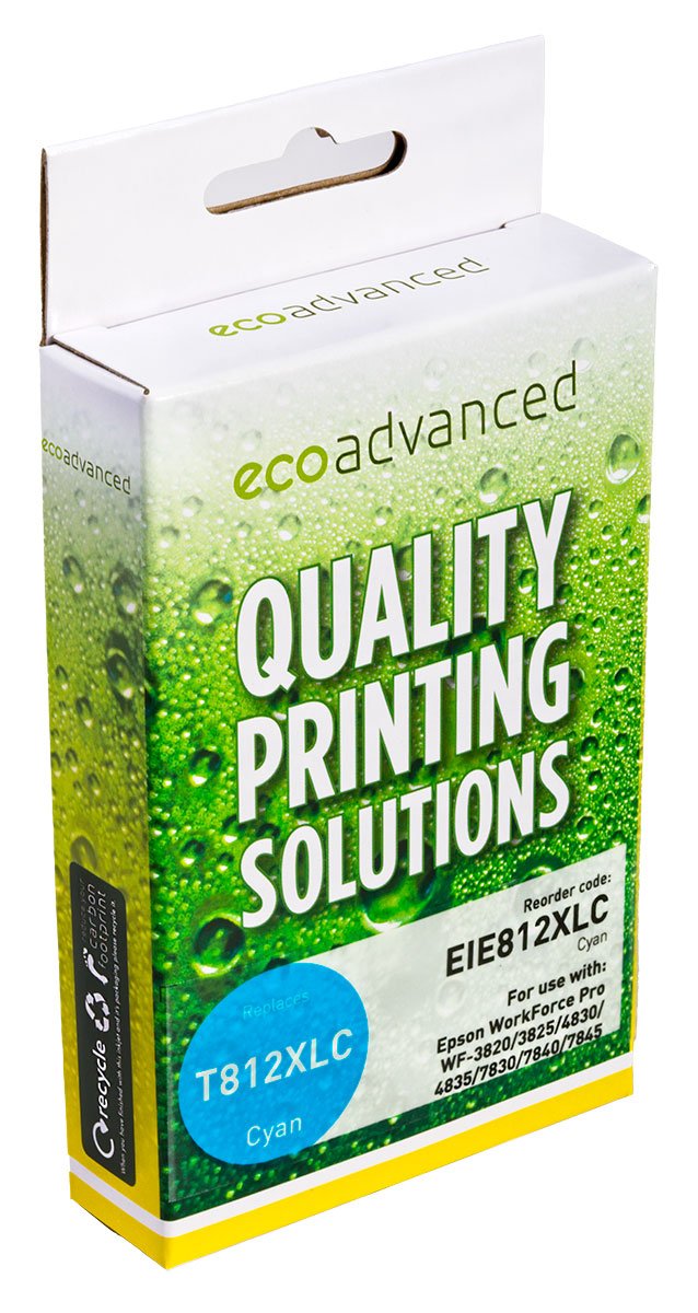 Compatible Epson 812XL Cyan Ink Cartridge - High Yield WorkForce Ink - Cartridge West