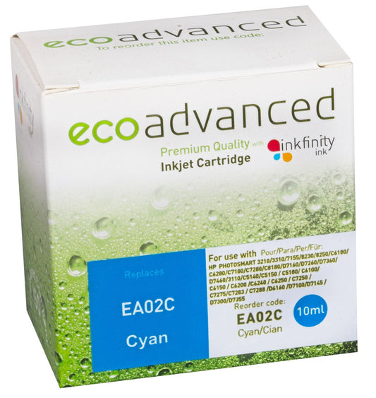 Compatible HP 02 Cyan Ink Cartridge - Cartridge West