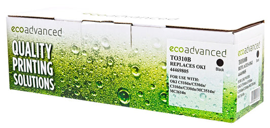 Compatible Oki C310DN Black Toner Cartridge - Standard Yield Color Laser Toner - Cartridge West