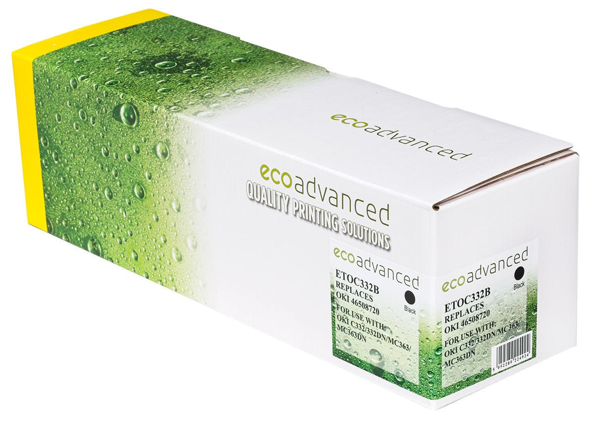 Compatible Oki C332DN Black Toner Cartridge - High Yield Color Laser Toner - Cartridge West