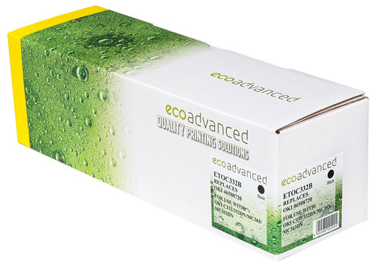 Compatible Oki C332DN Black Toner Cartridge - High Yield Color Laser Toner - Cartridge West