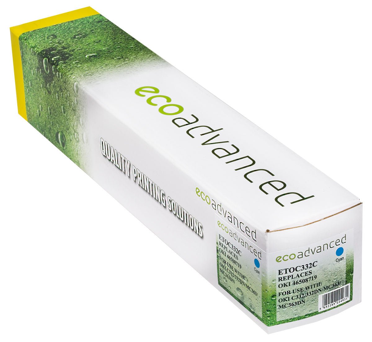 Compatible Oki C332DN Cyan Toner Cartridge - High Yield Color Laser Toner - Cartridge West