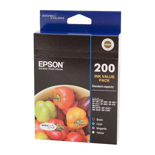 Epson 200 4 Ink Value Pack - Cartridge West