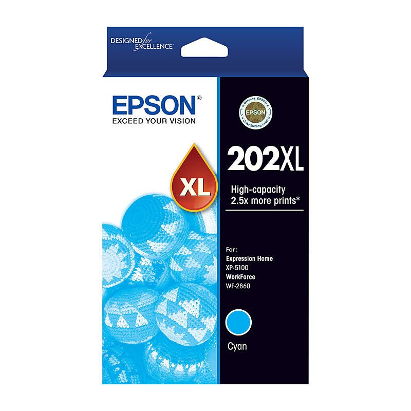 Epson 202XL Cyan Ink Cart - Cartridge West