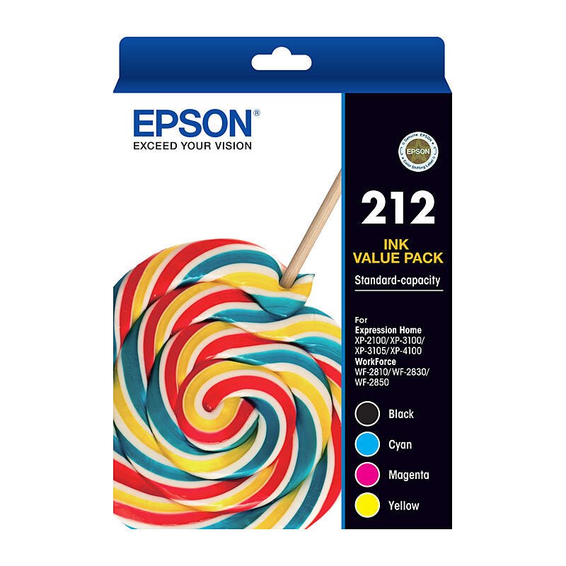 Epson 212 4 Ink Value Pack - Cartridge West