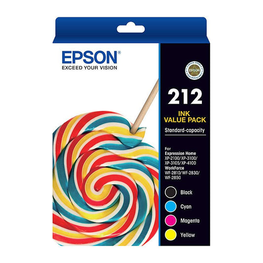 Epson 212 4 Ink Value Pack - Cartridge West