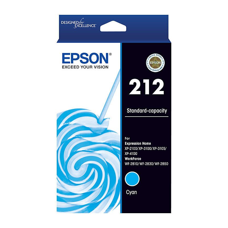 Epson 212 Cyan Ink Cart - Cartridge West