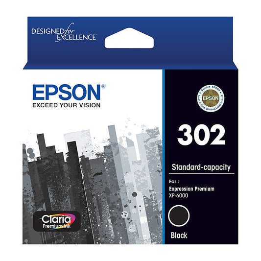 Epson 302 Black Ink Cart - Cartridge West