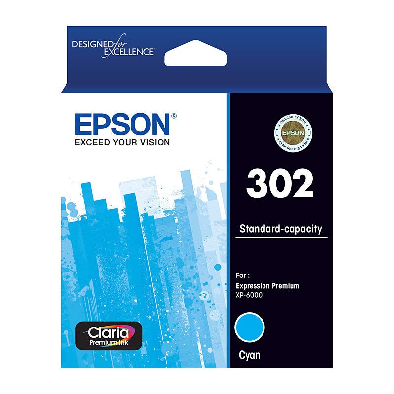 Epson 302 Cyan Ink Cart - Cartridge West