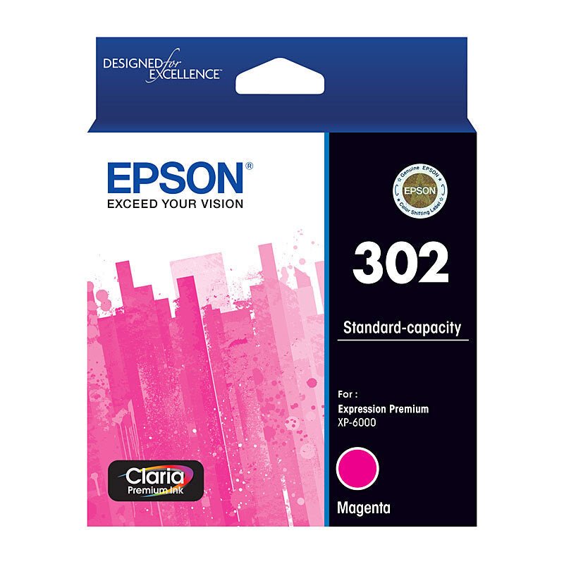Epson 302 Magenta Ink Cart - Cartridge West