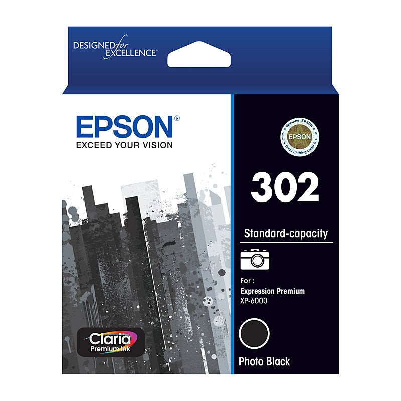 Epson 302 Photo Black Ink Cart - Cartridge West
