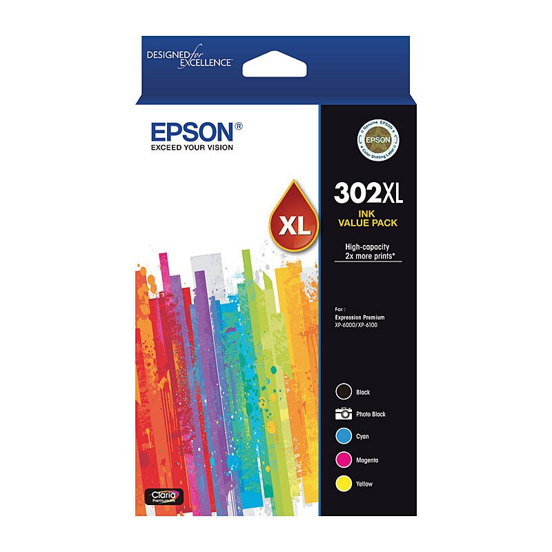 Epson 302XL 5 Ink Value Pack - Cartridge West
