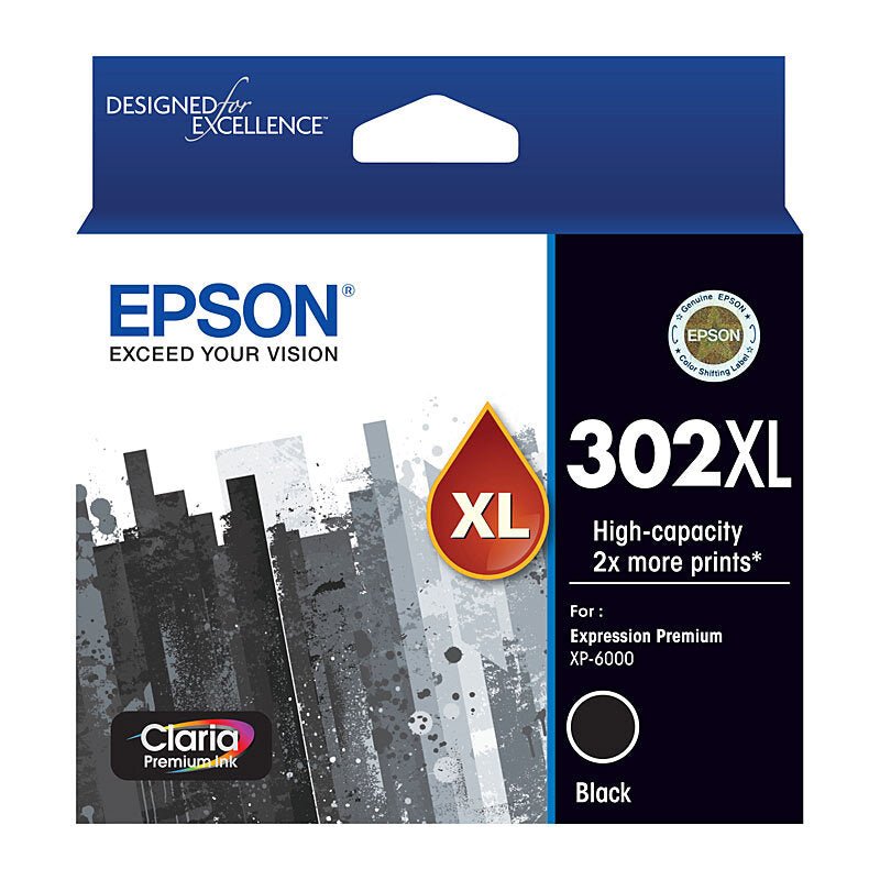 Epson 302XL Black Ink Cart - Cartridge West