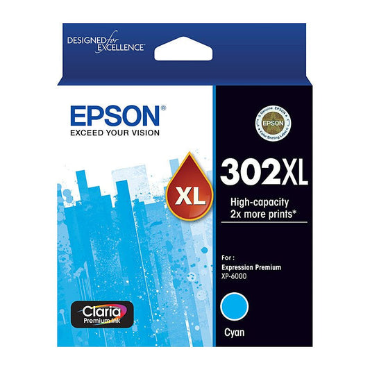 Epson 302XL Cyan Ink Cart - Cartridge West