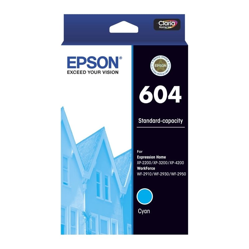 Epson 604 Cyan Ink Cart - Cartridge West
