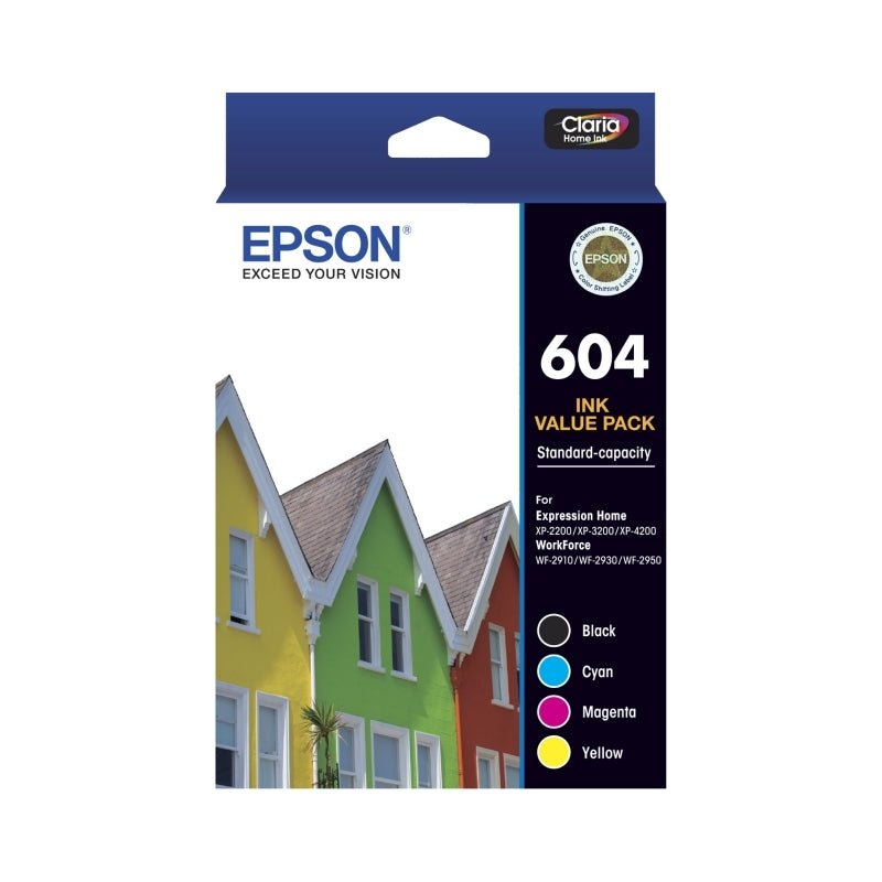 Epson 604 Ink Value Pack - 4 Cartridge Set (BCMY) - Cartridge West