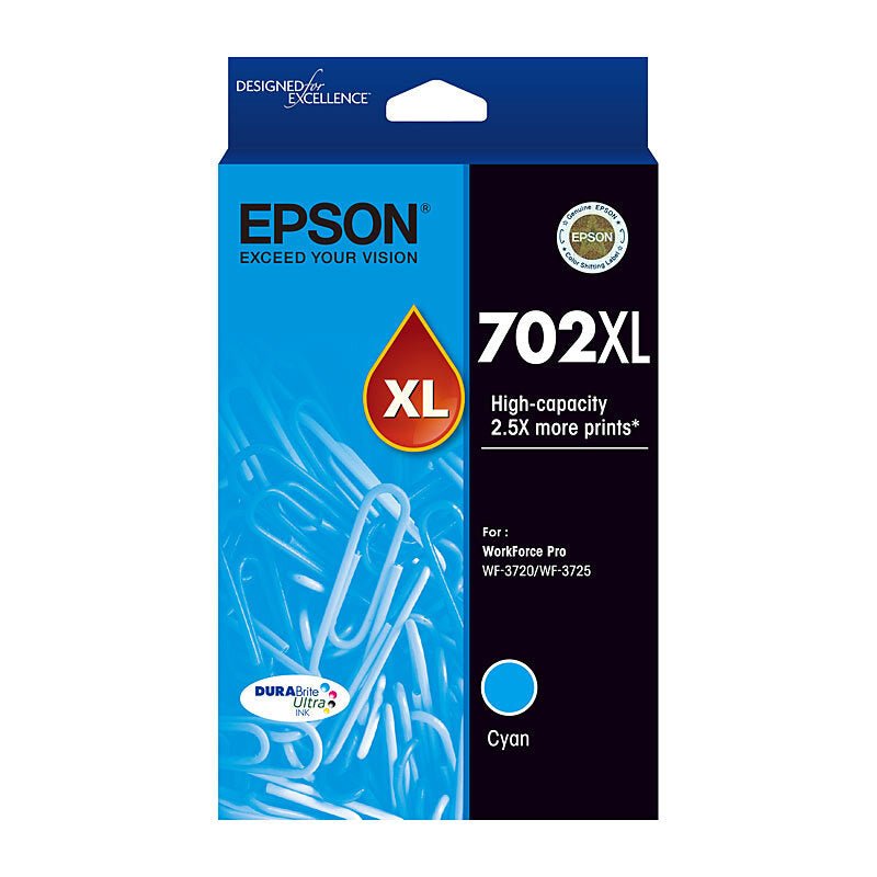 Epson 702XL Cyan Ink Cart - Cartridge West