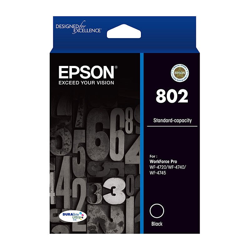 Epson 802 Black Ink Cart - Cartridge West