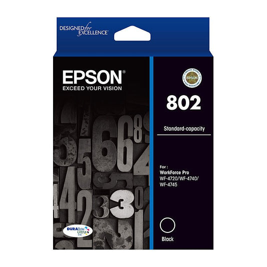 Epson 802 Black Ink Cart - Cartridge West
