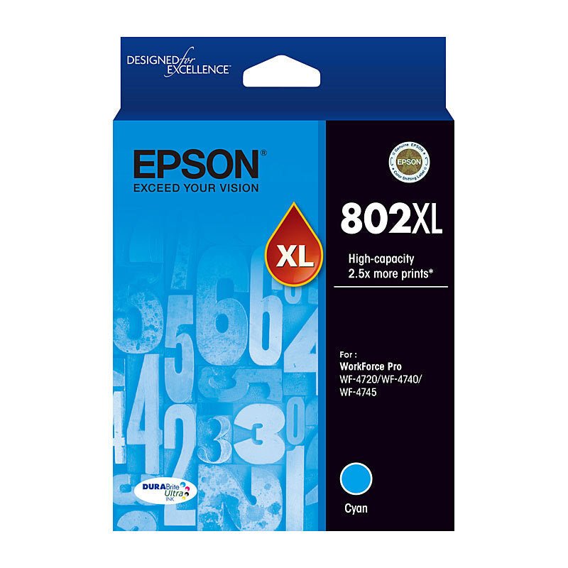Epson 802XL Cyan Ink Cart - Cartridge West