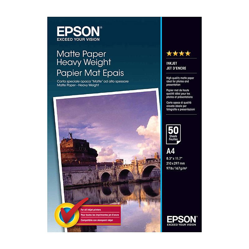 Epson S041256 Matte H/W Paper - Cartridge West