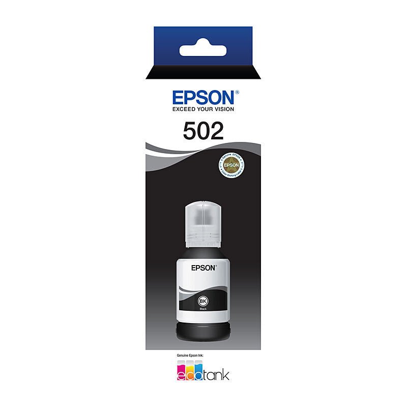 Epson T502 Black EcoTank Ink Bottle - 127ml Refill Bottle - Cartridge West