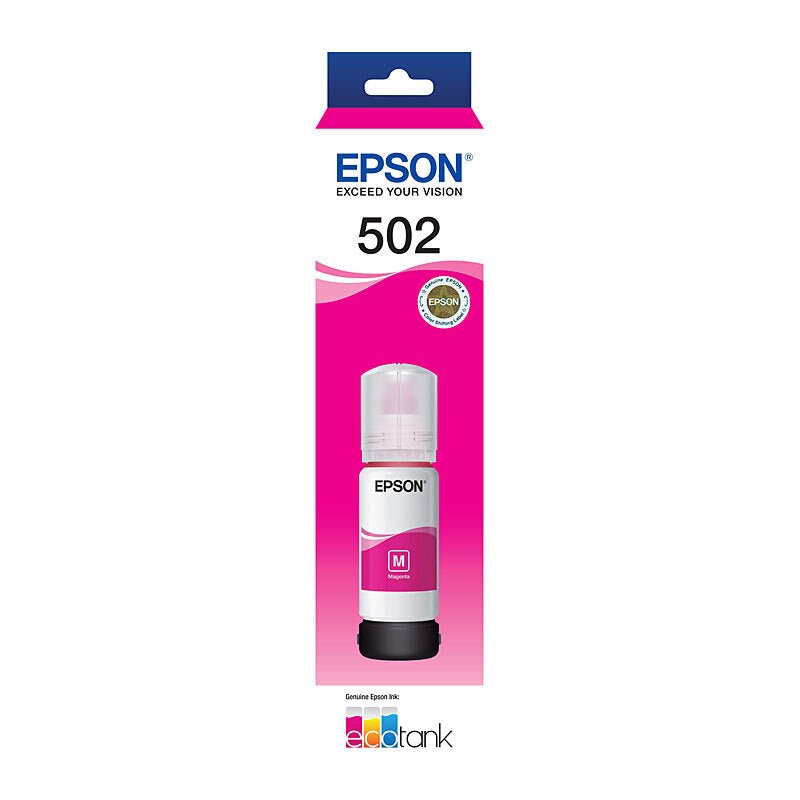 Epson T502 Magenta EcoTank Ink Bottle - 70ml Refill Bottle - Cartridge West