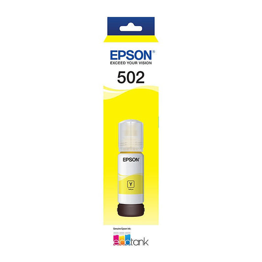 Epson T502 Yellow EcoTank Ink Bottle - 70ml Refill Bottle - Cartridge West