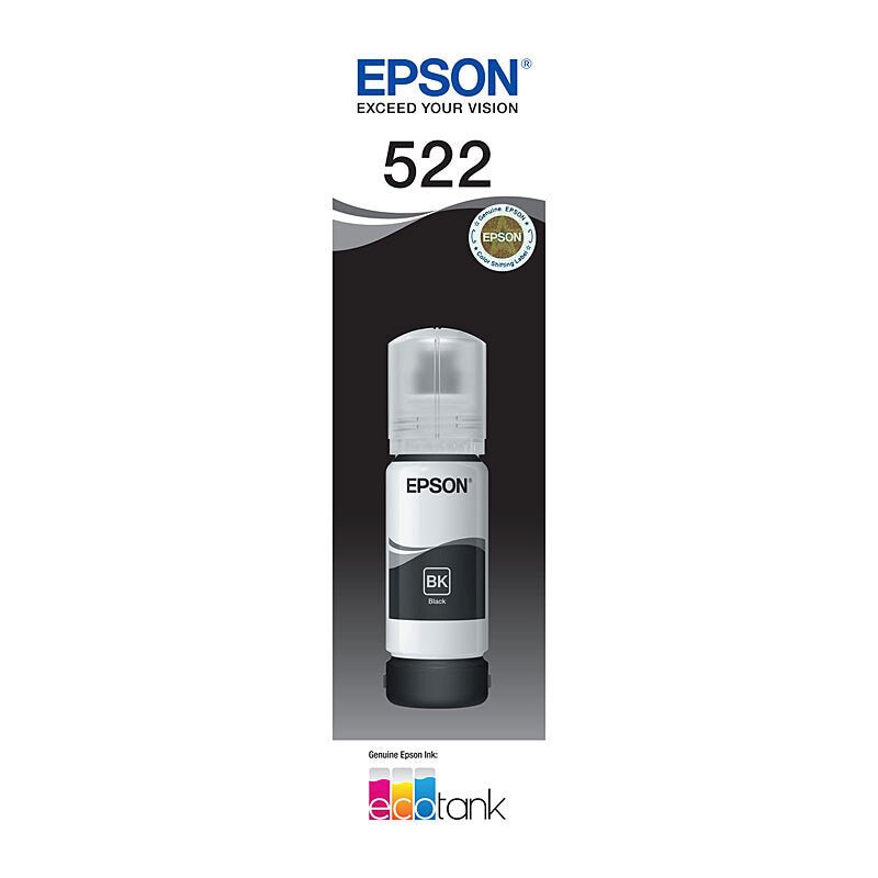 Epson T522 Blk EcoTank Bottle - Cartridge West
