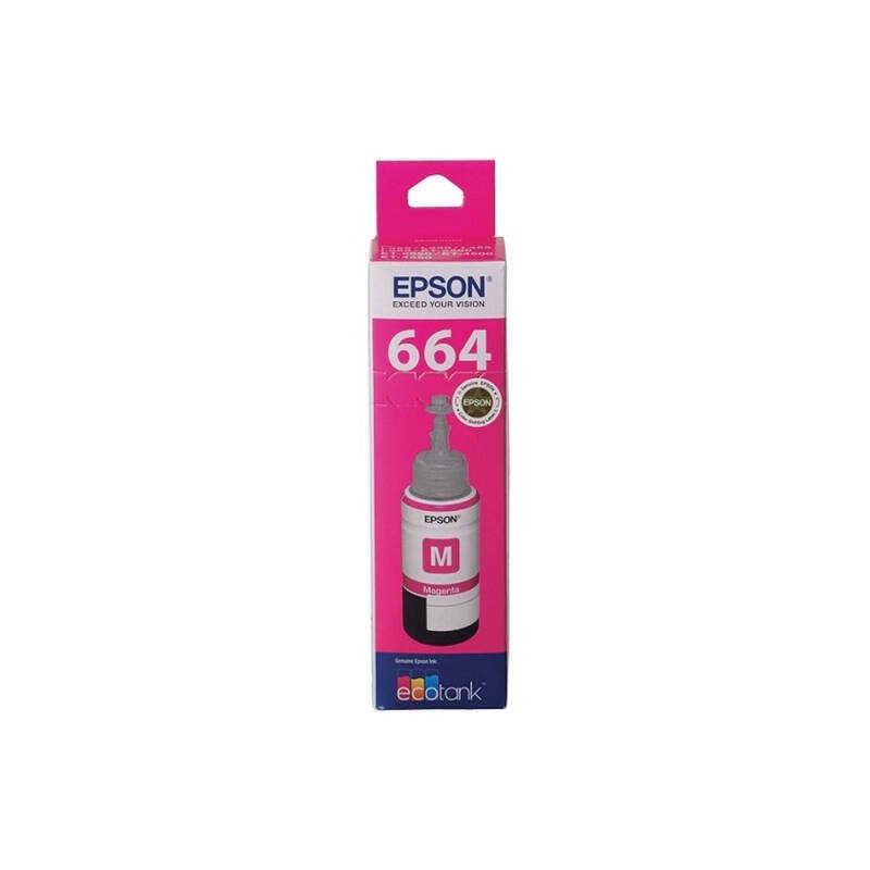 Epson T664 Magenta Ink Bottle - 70ml EcoTank Refill Ink - Cartridge West