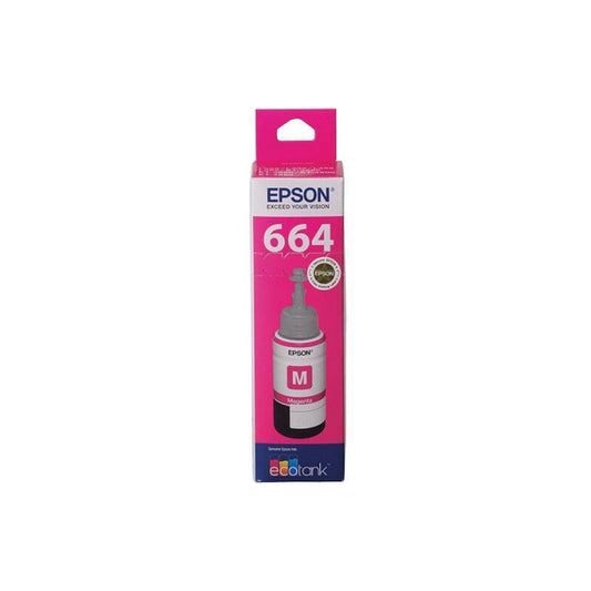 Epson T664 Magenta Ink Bottle - 70ml EcoTank Refill Ink - Cartridge West