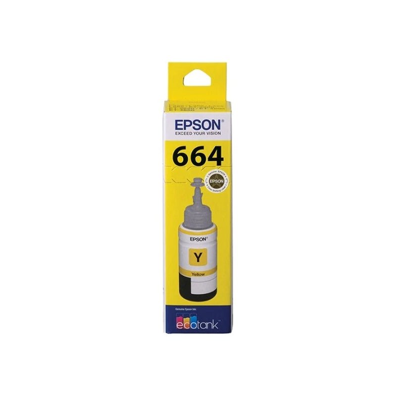Epson T664 Yellow Ink Bottle - 70ml EcoTank Refill Ink - Cartridge West