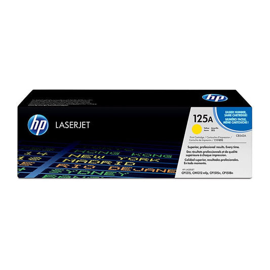 HP 125A Yellow Toner Cartridge CB542A - Color LaserJet Toner - Cartridge West